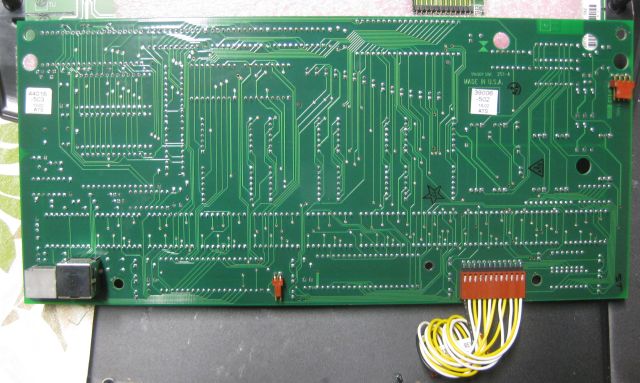 this view shows some of the traces or connections between the components